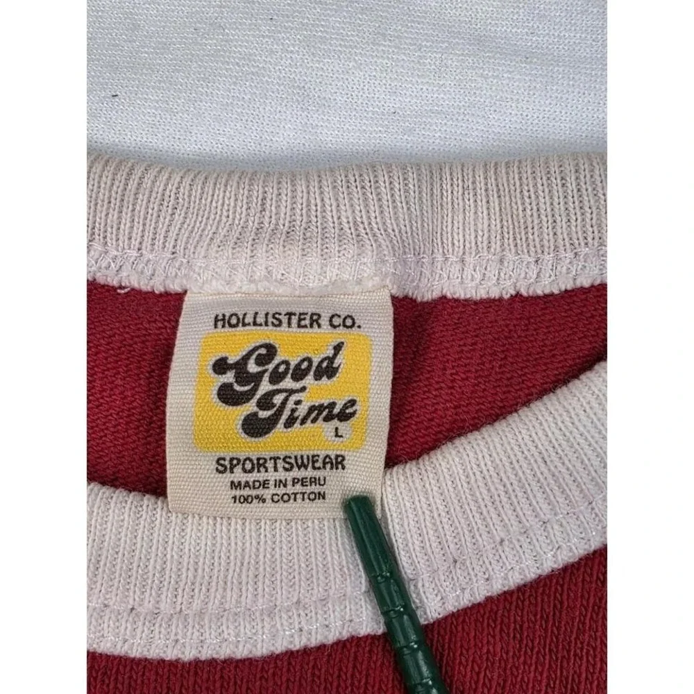 Vintage Hollister Shirt‎ Men Large Red Good Time Sportswear Soccer